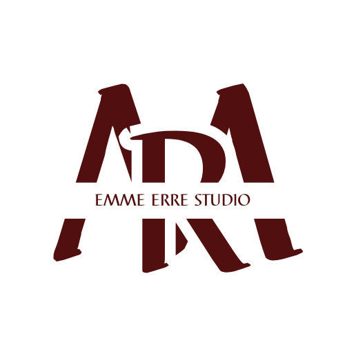 Logo EMME ERRE STUDIO con lettere sovrapposte in marrone, studio legale per separazione e divorzio a Firenze